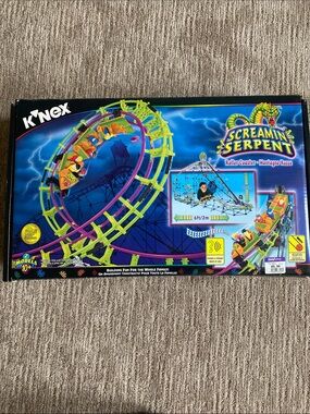 K’Nex 90’s Screamin' Serpent Roller Coaster Kids Building Toy